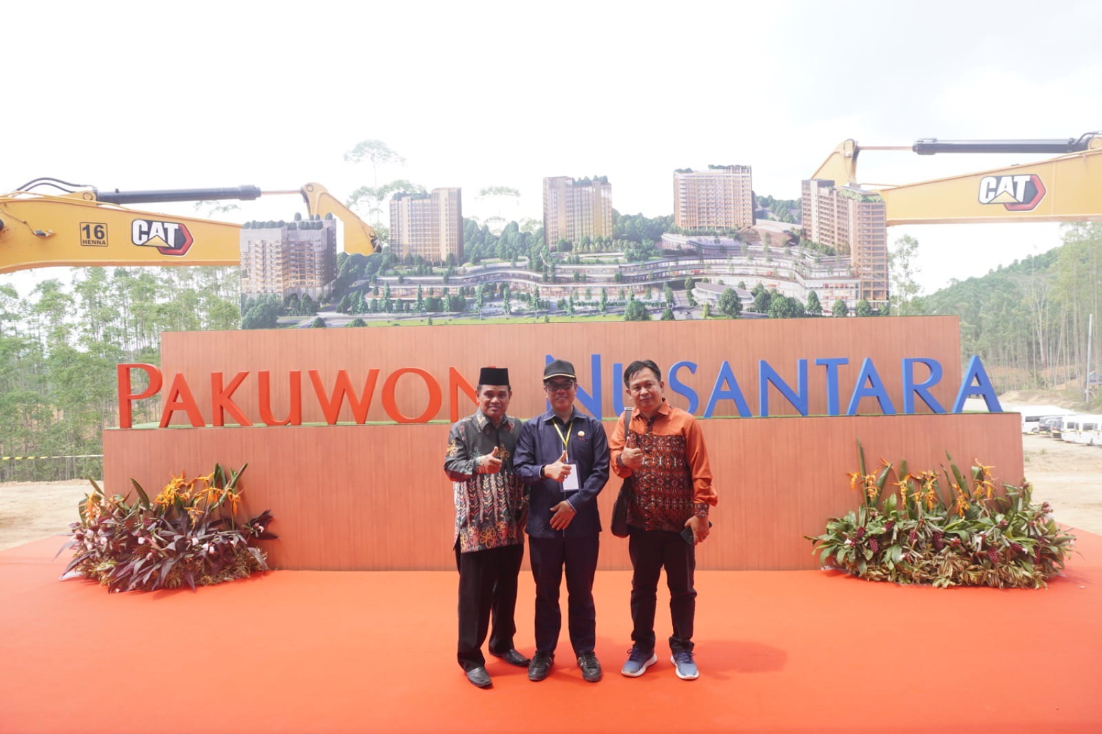 Ketua DPRD Kabupaten Penajam Paser Utara (PPU) Syahrudin M Noor saat hadir dalam Groundbreaking Bandara VVIP di IKN.