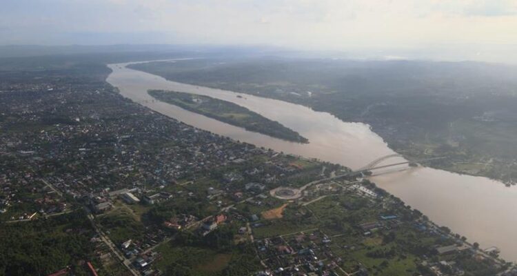 pulau kumala tampak dari udara