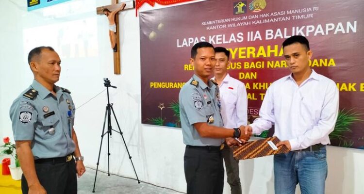 penyerahan remisi di lapas balikpapan