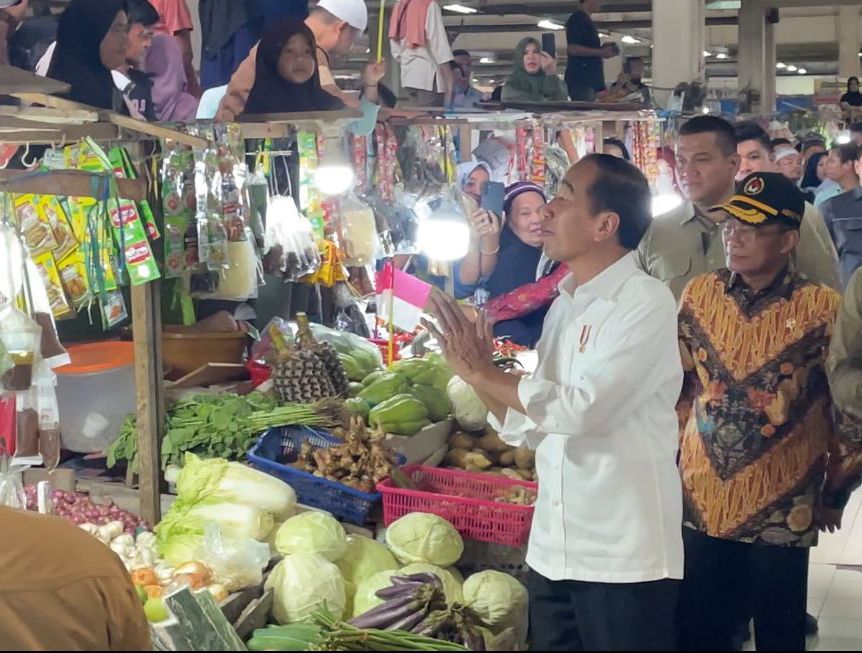 Kunjungan Presiden Jokowi ke Pasar Sanggam Adji Dilayas, Kabupaten Berau beberapa waktu lalu.