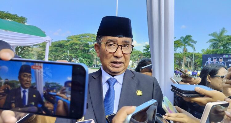 Pj. Gubernur Kaltim, Akmal Malik usai menghadiri upacara Hari Sumpah Pemuda yang digelar Dispora Kaltim.