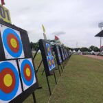 Suasana Kejurnas Panahan di Gor Kadrie Oening saat Isoma.