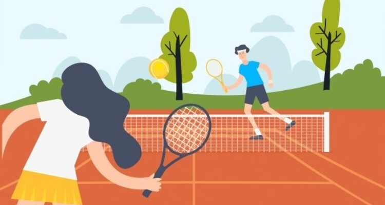 Ilustrasi soft tennis.