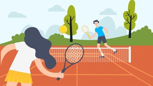 Ilustrasi soft tennis.