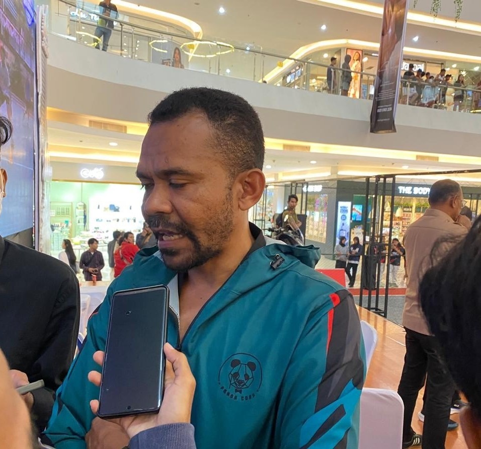 Pelatih Akademi Taekwondo Dispora Kaltim, Junaidi Alfred Blegur Sabeum.